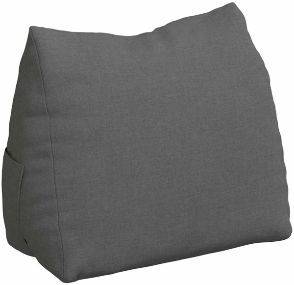 vidaXL Rückenkissen Dunkelgrau 45 x 20 x 35 cm Stoff 42015003
