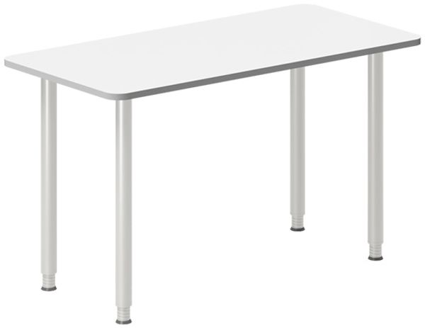 Schreibtisch DNA 1200x600 mm I-Beine weiß