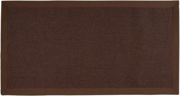 Karat Sisalteppich Havanna Dunkelbraun, Teppich in verschiedenen Größen, rechteckig, Höhe: 6 mm, Mit Bordüre