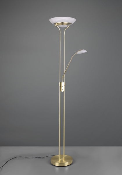 LED-Standleuchte, ORSON, LED/27W und LED/4,5W, 3000K messing Bild 5