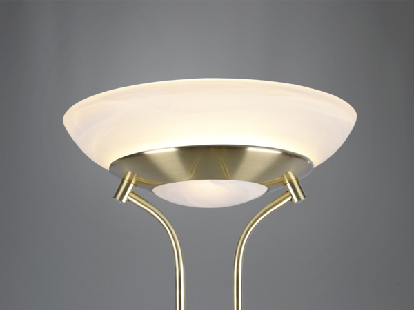 LED-Standleuchte, ORSON, LED/27W und LED/4,5W, 3000K messing Bild 6