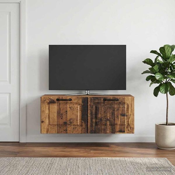 vidaXL Wandmontierter TV-Schrank Altholz 78,5 x 31 x 30 cm 899403