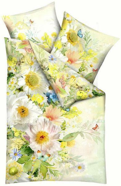 JACK Bettwäsche JACK by Kaeppel Summer Day, Mako-Satin, 2 teilig, hochwertiger Digitaldruck mit sommerlichem Blütenmotiv