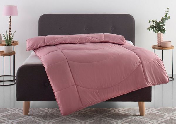 OTTO home Microfaserbettdecke Microlux, Bettdecke 135x200 cm und Übergrößen bis 240x220cm, Füllung: Feuchtigkeitsregulierende 3D Klimafaser (Polyester), Bezug: Microfaser-Feinbatist, fest versteppter Bezug - keine Bettwäsche nötig, Sommer, Winter