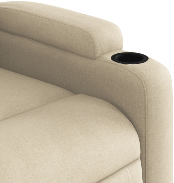 vidaXL Relaxsessel mit Aufstehhilfe Creme Stoff 3204719 Bild 10