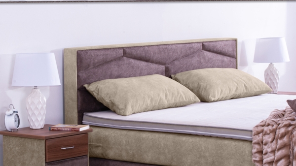 Meisterbetten Boxspringbett Fabi 100x200 in DS-Beige in DS-Sand, Matratzenbezug Nano, Komfortschaum-Topper Bild 5