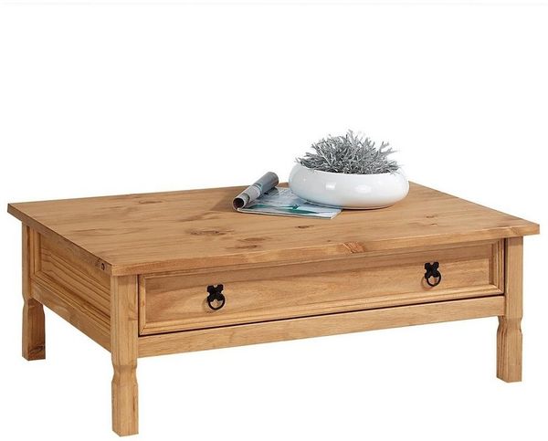 IDIMEX Couchtisch TEQUILA, Couchtisch Wohnzimmertisch Sofatisch Mexico Stil Kiefer Landhaus