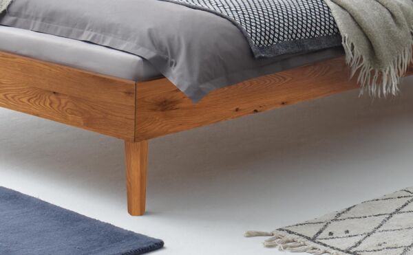 Hasena Trento Ancona Massivholzbett 100x200 Wildeiche natur, geölt 25 Bild 4