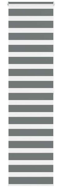 vidaXL Doppelrollo Dunkelgrau 65x200 cm Stoffbreite 60,9 cm Polyester 4014150