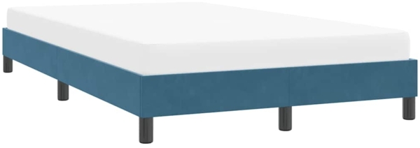 vidaXL Bettgestell ohne Matratze Dunkelblau 120x210 cm Samt 4101353 Bild 3