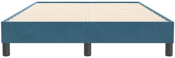 vidaXL Bettgestell ohne Matratze Dunkelblau 120x210 cm Samt 4101353 Bild 4