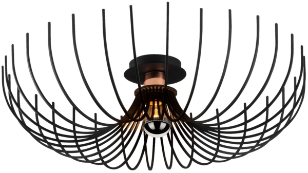 Vente-unique - Deckenleuchte - Metall - 56x16 cm - Schwarz - ASPENDOS Bild 2