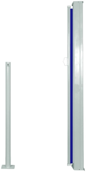 vidaXL Ausziehbare Seitenmarkise 120x300 cm Blau 45361