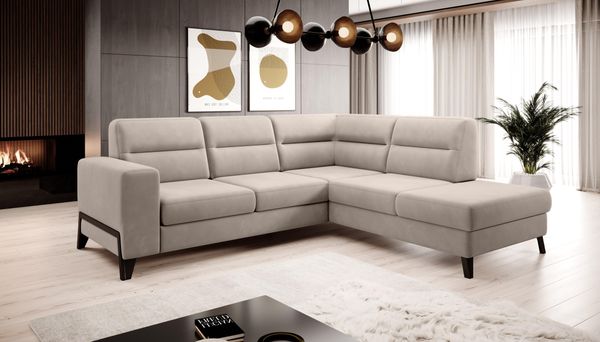 Wohnideebilder Cassara Beige Ecksofas & Eckcouches CO-CAS-RT-18SO