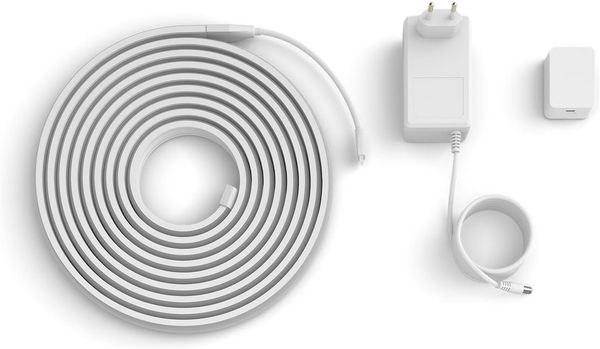 Philips Hue OmniGlow 5m Mikro LED-Lightstrip, 4500 lm, Lebendige Farben und Ambiente, Flexible Innenbeleuchtung, Gleichmäßiges Licht, Zuschneidbar, App- und Sprachsteuerung