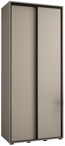 ABIKS MÖBEL Schwebetürenschrank Dakota 1 Schlafzimmerschrank mit Kleiderstange und Regalen