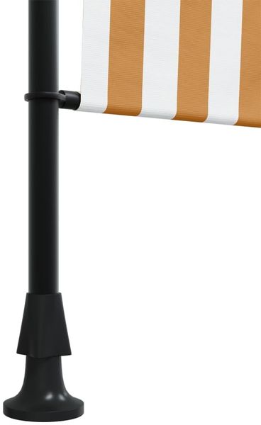 vidaXL Außenrollo Orange und Weiß 120x270 cm Stoff und Stahl 368769 Bild 8