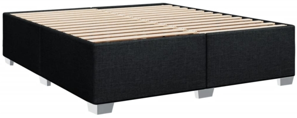 vidaXL Bettgestell ohne Matratze Schwarz 180x200 cm Stoff 3284494 Bild 2