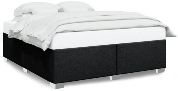 vidaXL Bettgestell ohne Matratze Schwarz 180x200 cm Stoff 3284494 Bild 1