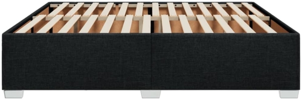 vidaXL Bettgestell ohne Matratze Schwarz 180x200 cm Stoff 3284494 Bild 4