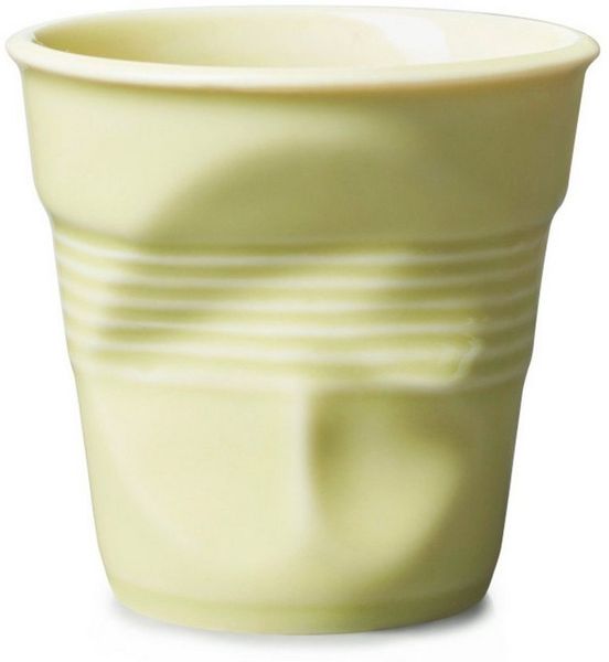 REVOL Cappuccinotasse Knickbecher Tasse Cappuccino jaune acidulé 180ml, Porzellan
