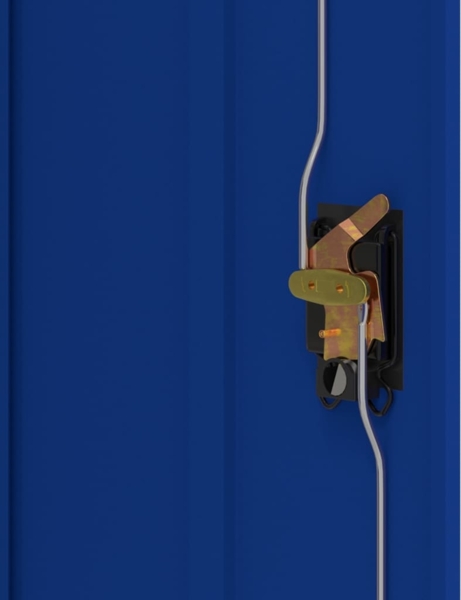 vidaXL Aktenschrank Hellgrau und Blau 90x40x70 cm Stahl 339726 Bild 7