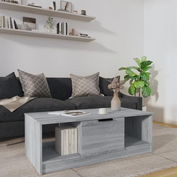 vidaXL Couchtisch Grau Sonoma 102x50x36 cm Holzwerkstoff 817079