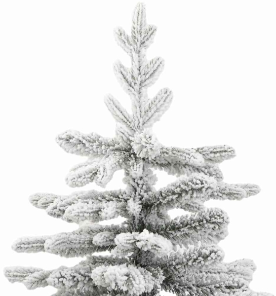 vidaXL Künstlicher klappbarer Weihnachtsbaum Weiß 240 cm PE und PVC 3395663 Bild 9