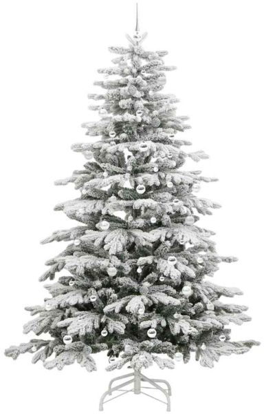 vidaXL Künstlicher klappbarer Weihnachtsbaum Weiß 240 cm PE und PVC 3395663 Bild 3