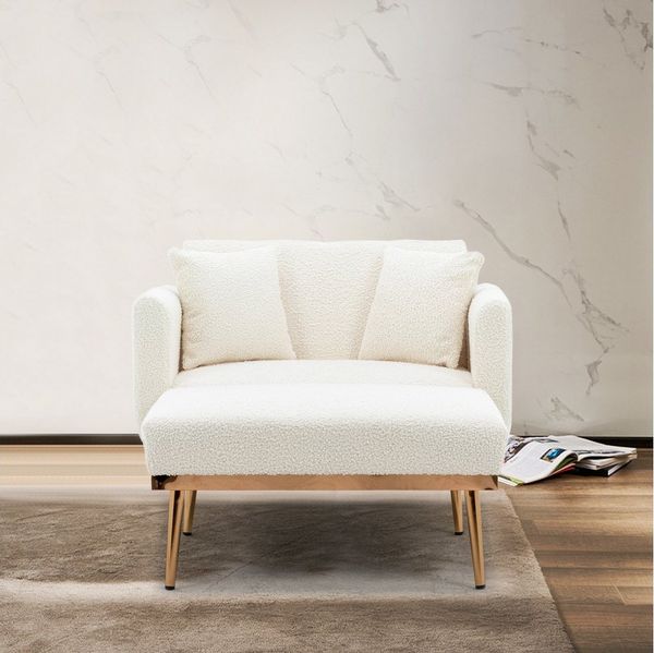 STILVORA Sofa mit bettfunktion,Relaxsessel mit liegefunktion,verstellbare Klappsofa, Verstellbarer Ruhesessel mit 3 Positionen, Komfortable Polsterung, Armlehnen und Kissen