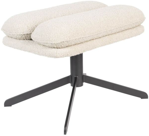 Zuiver Hocker Fußhocker TYLER Bouclé Stoff Beige
