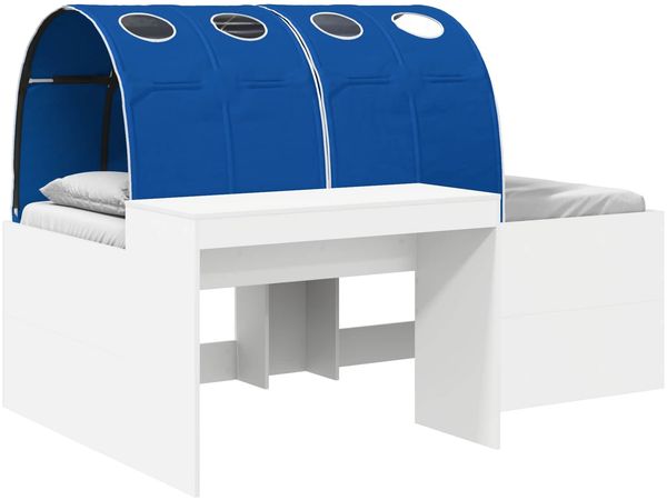 vidaXL Bett mit Tunnel 4 pcs Artisian Eiche und Blau Holzwerkstoff 3423691