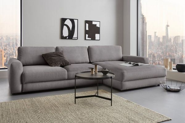 Places of Style Ecksofa Bloomfield, bequem und elegant, OTTOs Choice, Breite 303cm, L-Form, wahlweise mit Bettfunktion und Bettkasten