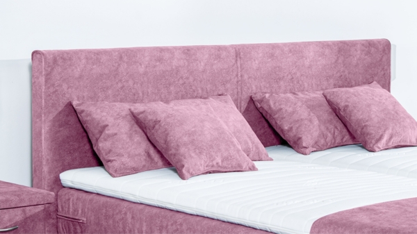 Meisterbetten Boxspringbett Nado 180x200 in DS-Viola, Matratzenbezug Nano, Ergoflex-Topper Bild 5