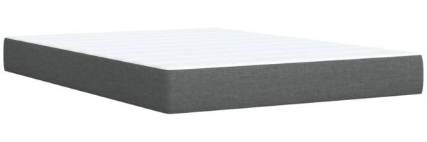 vidaXL Boxspringbett mit Matratze Dunkelgrau 160x200 cm Stoff 3288240 Bild 8