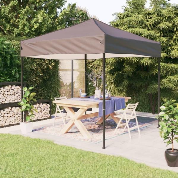 vidaXL Partyzelt Faltbar Taupe 3x3 m 93519