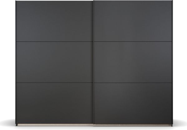 rauch Kleiderschrank; Schwebetürenschrank KRONACH, 2-türig, Graumetallic, 261x210x59xcm Bild 2