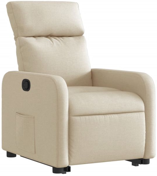 vidaXL Relaxsessel mit Aufstehhilfe Creme Stoff 3206707 Bild 4