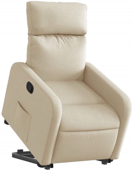 vidaXL Relaxsessel mit Aufstehhilfe Creme Stoff 3206707 Bild 3