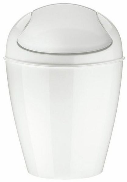 Koziol Schwingdeckeleimer 2l Del XS recycled white