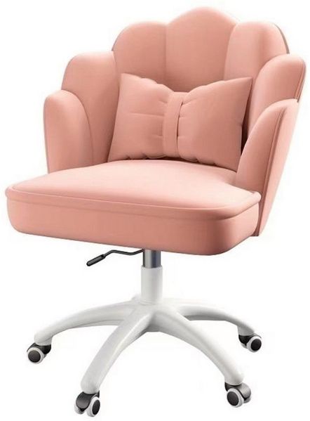 habeig Kinderstuhl Drehstuhl beige oder rosa 78x56 cm gepolstert inkl. Kissen Sessel, 360° drehbar