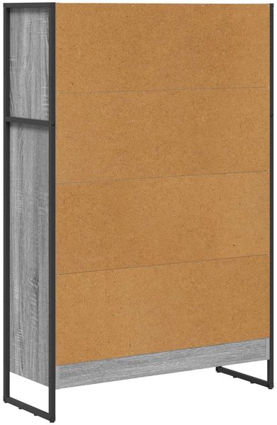 vidaXL Bücherregal Graues Sonoma 80 x 30 x 121 cm Holzwerkstoff 886417 Bild 7