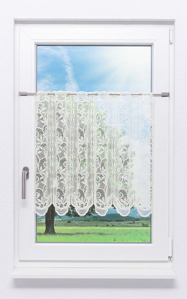 Scheibengardine Lysel - Ranke (Bx H) 112cm * 60cm Beige/hellbeige