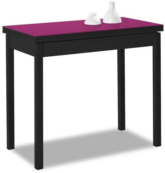 ASTIMESA Buchart Küchentisch, Aubergine, 80x40 cm bis 80x80 cm