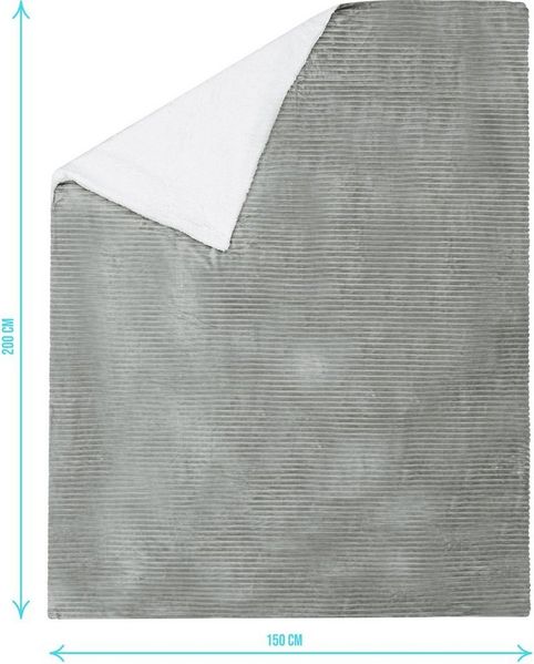 Wohndecke Flanell Kuscheldecke 150x200 cm Ezeiza, Aspero