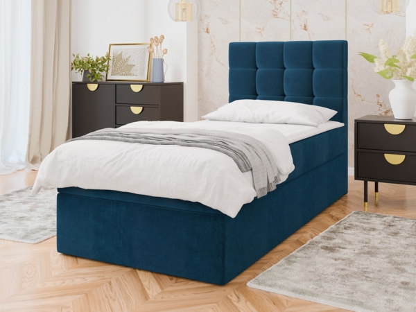 Boxspringbett Gazel Single (Farbe: Manila 26, Größe: 100 x 200)