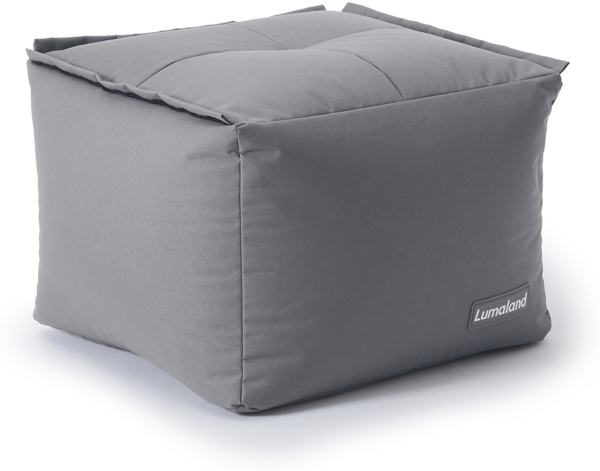 LUMALAND Sitzsack-Hocker - Kombinierbar mit Modularem System - 200 L - Grau