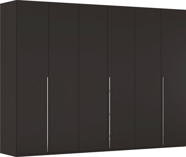 rauch Drehtürenschrank Kleiderschrank Schrank Garderobe Wäscheschrank BESTSELLER MONTCLAR (3 Ausstattungen BASIC/CLASSIC/PREMIUM (SOFT-CLOSE), Breiten 201-400 cm) Front in Glas/Hochglanz/Dekor/Grauspiegel in 5 Breiten MADE IN GERMANY
