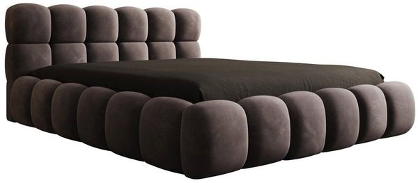 Luxusbetten24 Polsterbett Designer Polsterbett Boston Samt, mit Stauraum