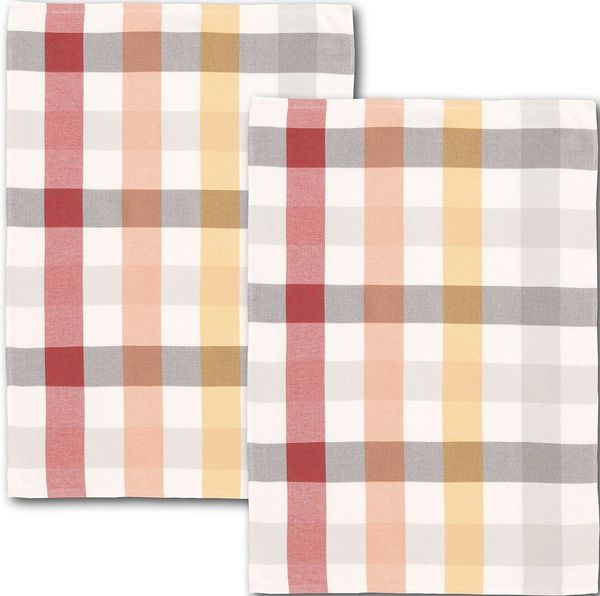 Dyckhoff Geschirrtuch MULTIDRY, (Set, 2-tlg), in hochwertiger Doubleface Qualität